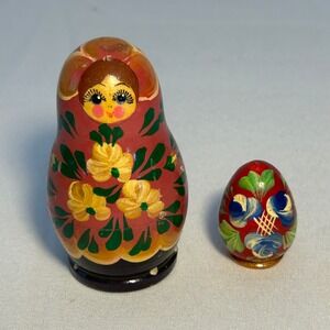 Matryoshka Doll Russian Nesting Doll Hand Painted Egg Trinket Box‎ Set